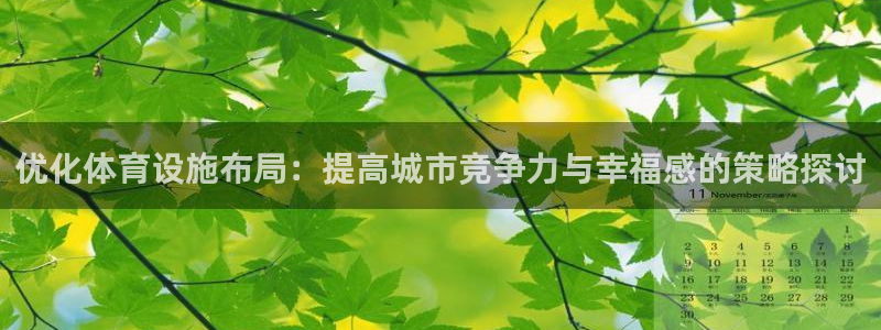 意昂体育4平台：优化体育设施布局：提高城市竞争力与幸