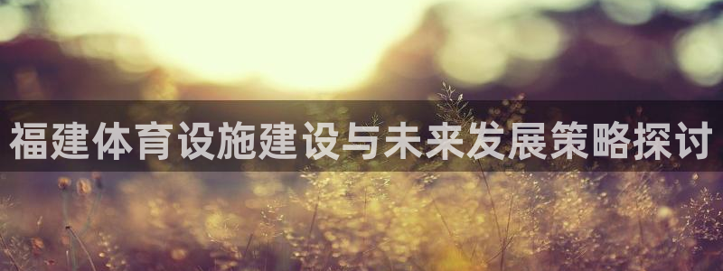 意昂4科技：福建体育设施建设与未来发展策略探讨