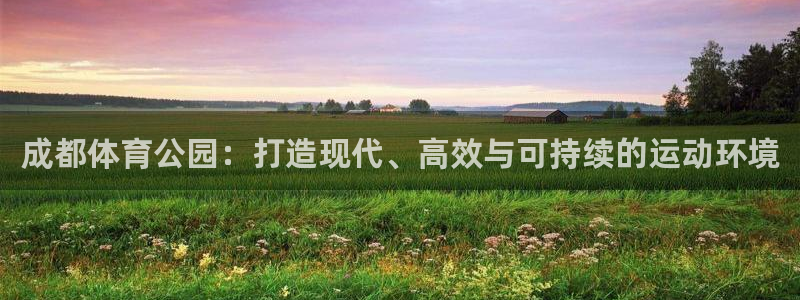 德国意昂4集团：成都体育公园：打造现代、高效与可持续的运动环