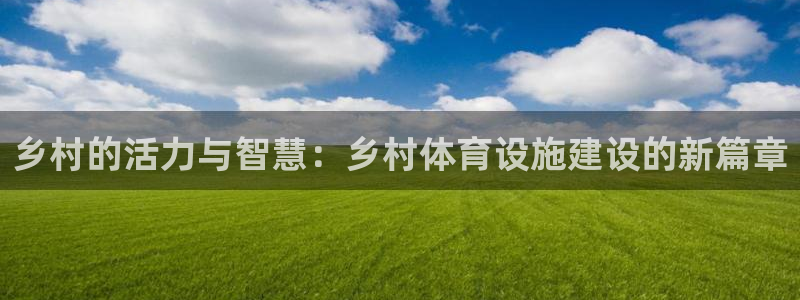 意昂体育4招商电话：乡村的活力与智慧：乡村体育设施建