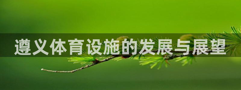 意昂4娱乐平台：遵义体育设施的发展与展望