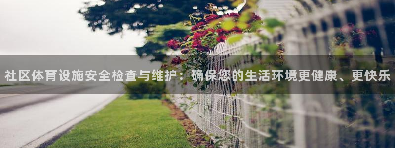 意昂4集团官网首页：社区体育设施安全检查与维护：确保您的生活