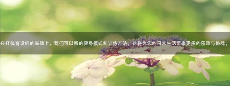 意昂4神州：在杠体育设施的基础上，我们可以新的健身模
